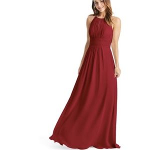 Bonnie Azazie Burgundy Bridesmaid Dress